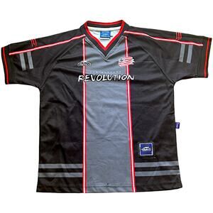 New England Revolution 2000 Atletica Black MLS Third Jersey - Kid's Large